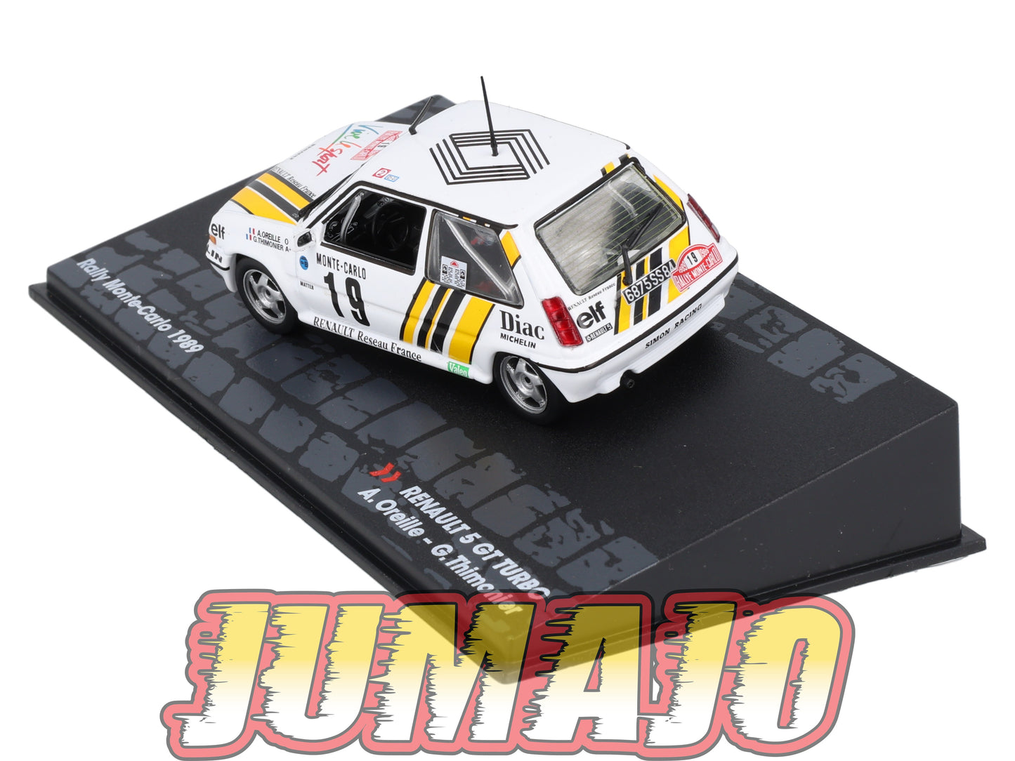 RIT22 Voiture 1/43 IXO Altaya Rallye RENAULT 5 GT Turbo Monte Carlo 1989 #19 A.Oreille