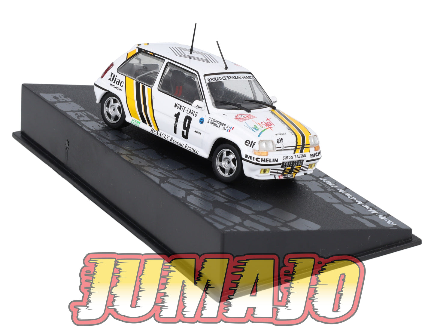 RIT22 Voiture 1/43 IXO Altaya Rallye RENAULT 5 GT Turbo Monte Carlo 1989 #19 A.Oreille