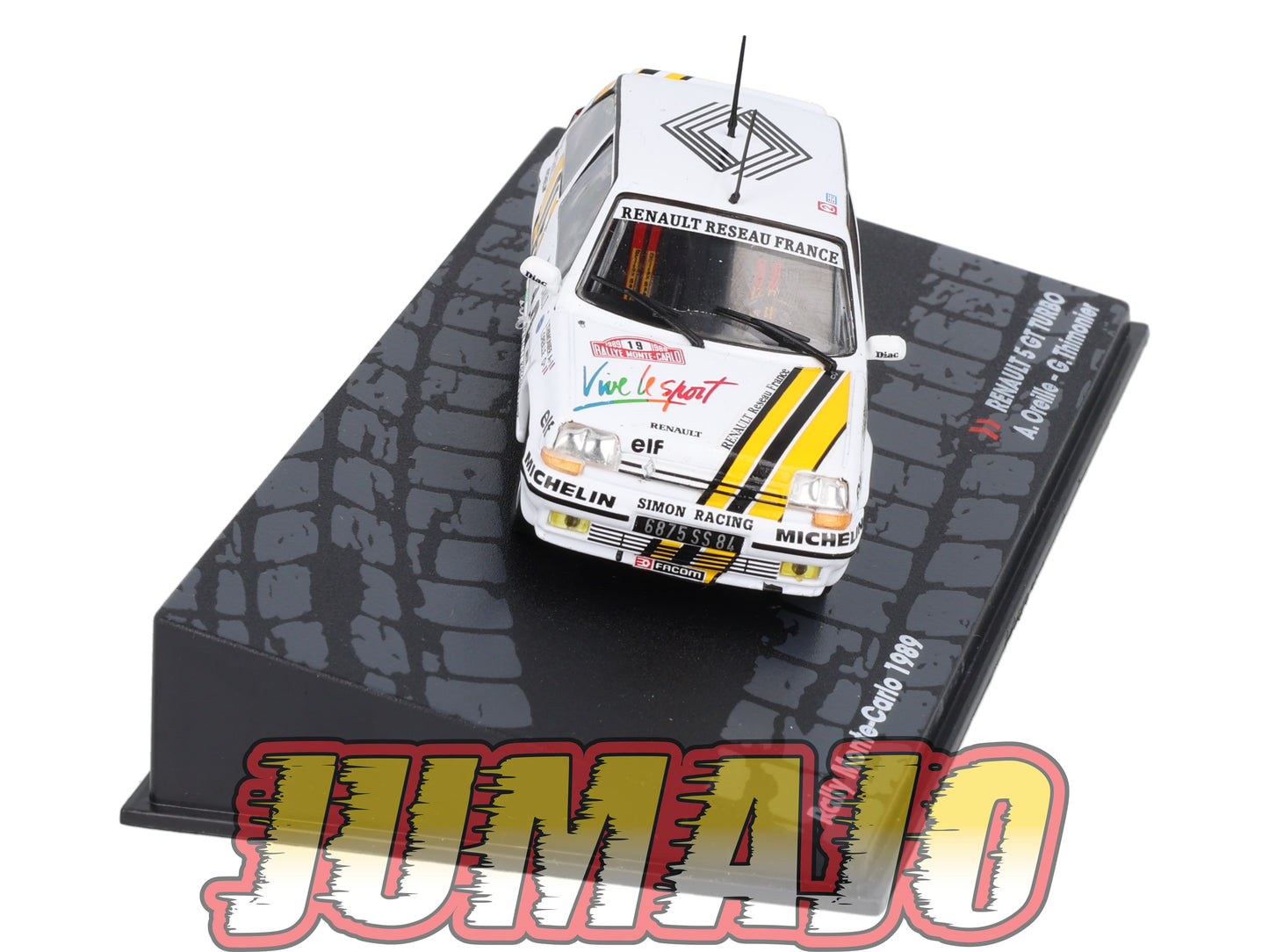 RIT22 Voiture 1/43 IXO Altaya Rallye RENAULT 5 GT Turbo Monte Carlo 1989 #19 A.Oreille