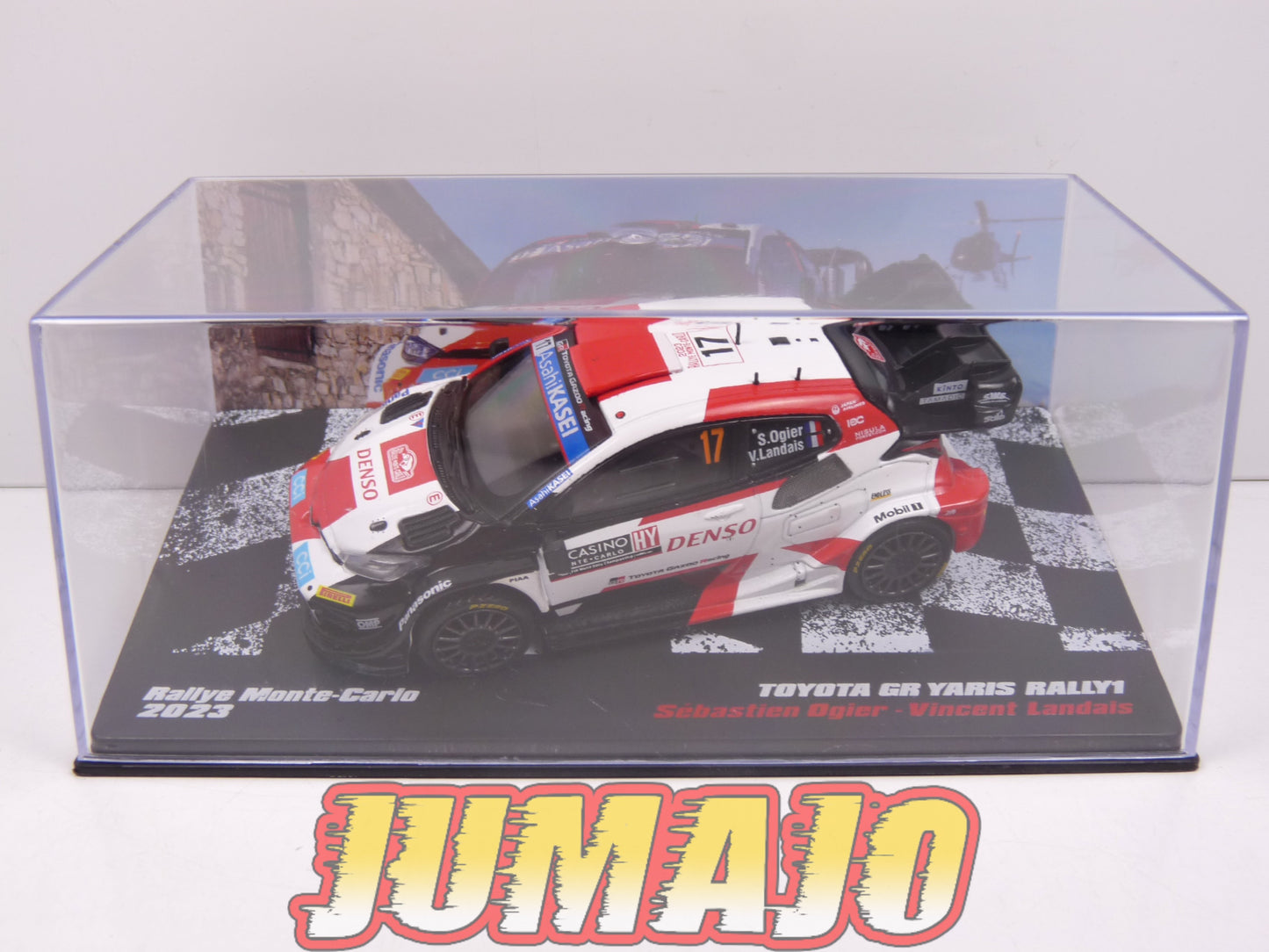 RLY40 Voiture 1/43 Altaya Vainqueurs Rallye : Toyota GR Yaris Rally1 2023 S.Ogier #17