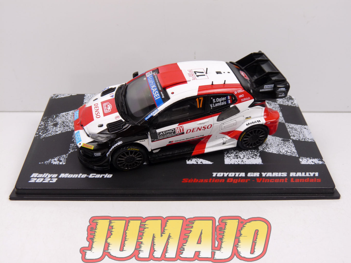 RLY40 Voiture 1/43 Altaya Vainqueurs Rallye : Toyota GR Yaris Rally1 2023 S.Ogier #17