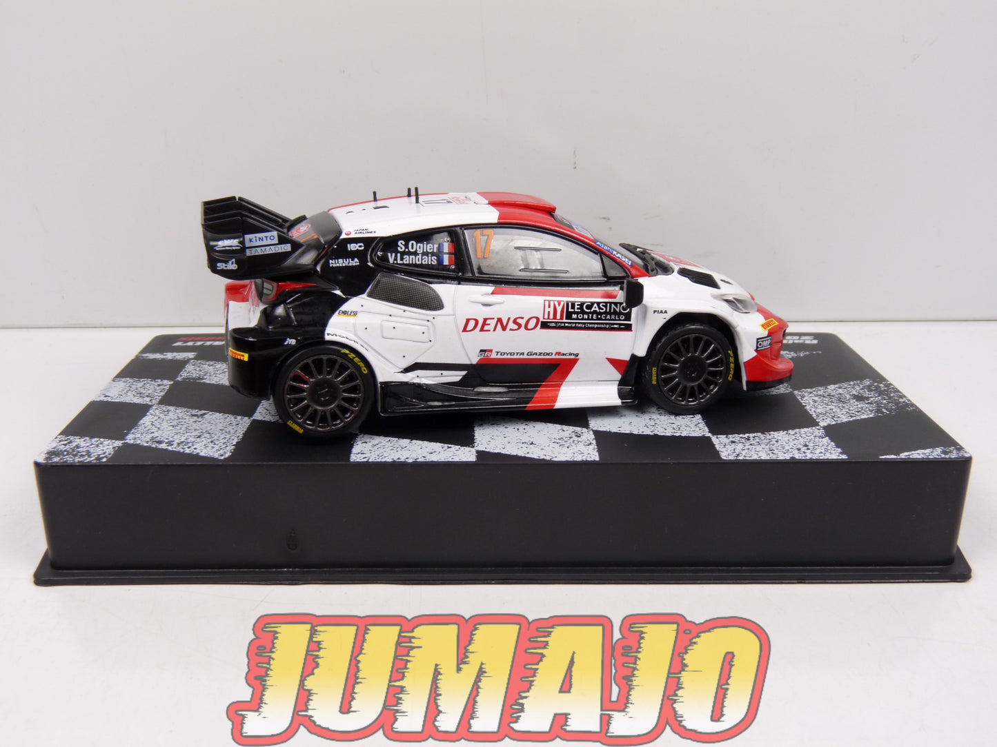 RLY40 Voiture 1/43 Altaya Vainqueurs Rallye : Toyota GR Yaris Rally1 2023 S.Ogier #17