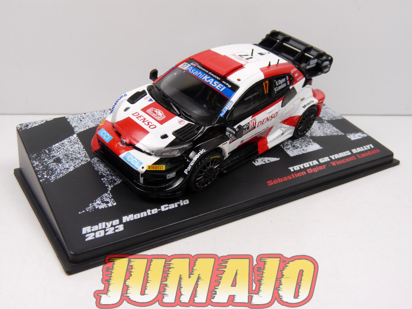 RLY40 Voiture 1/43 Altaya Vainqueurs Rallye : Toyota GR Yaris Rally1 2023 S.Ogier #17