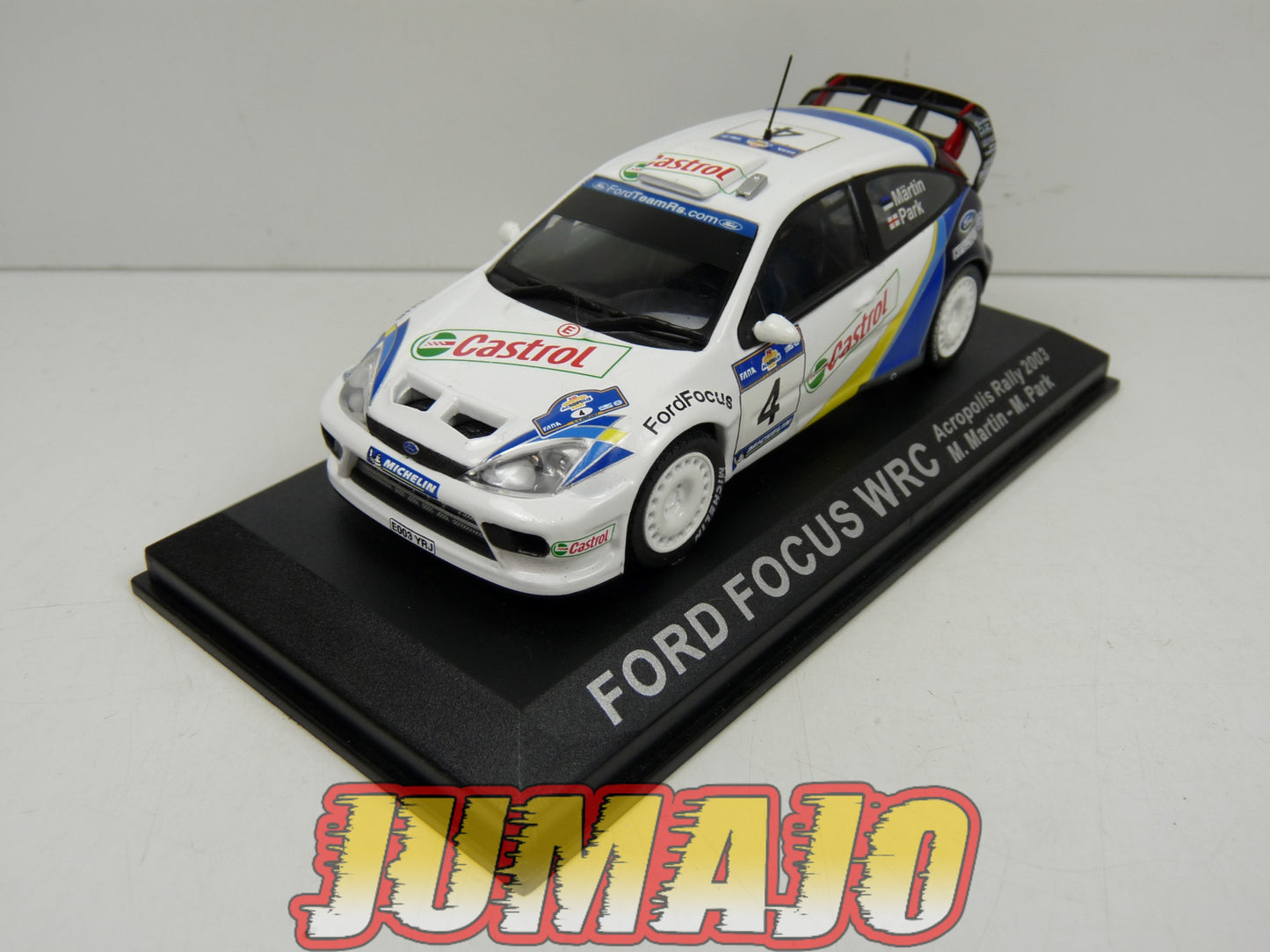RCA8 voiture 1/43 IXO Altaya Rallye : FORD Focus WRC #4 2003 M.Martin