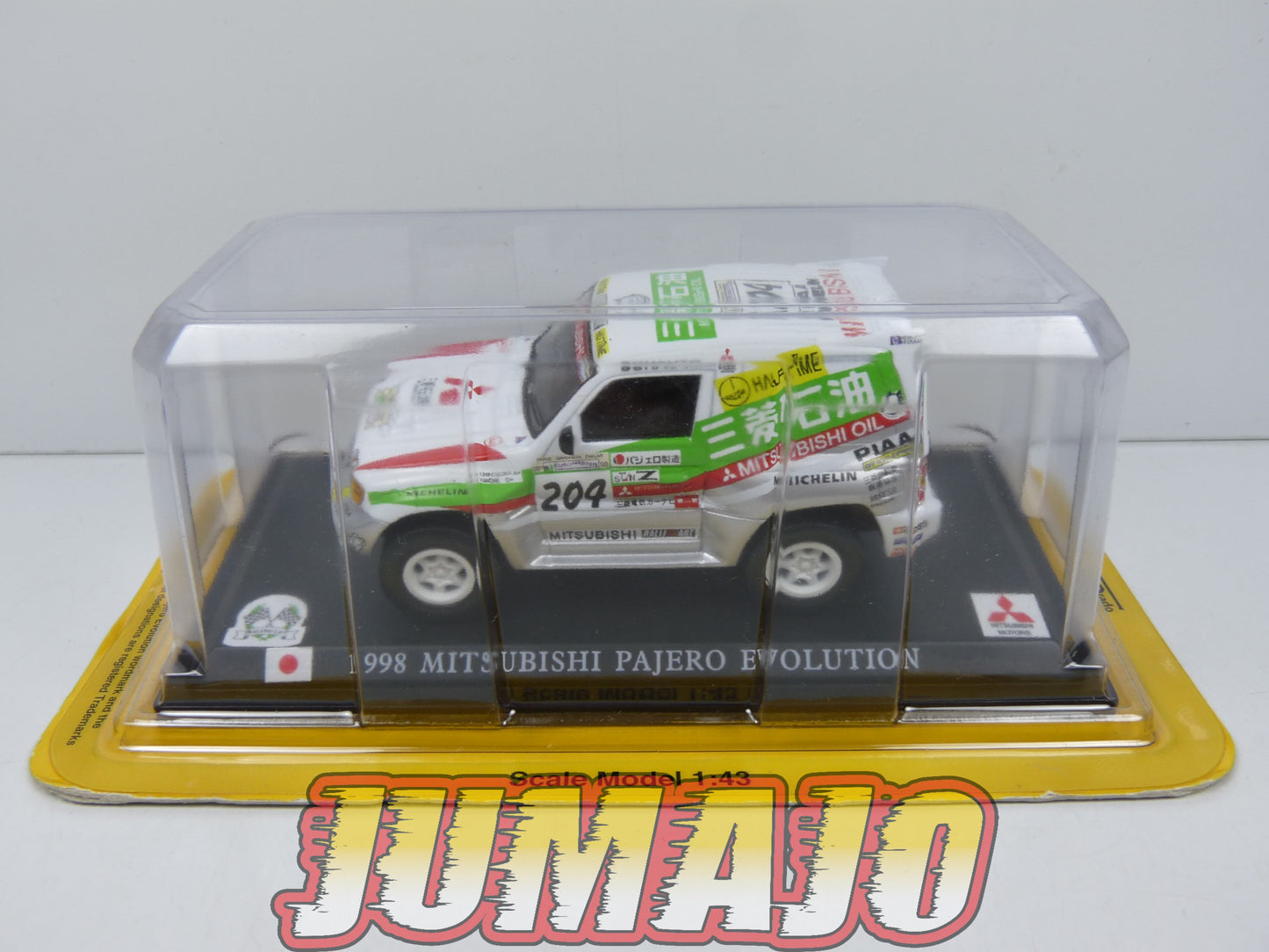 RLY51 VOITURE 1/43 DEL PRADO MITSUBISHI PAJERO 1998 BLISTER #204 Rallye Paris Dakar