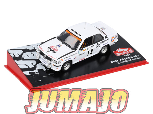 RMC100 Voiture 1/43 IXO Altaya Rallye Monte-Carlo OPEL Ascona 400 1983 #19 S.Servia