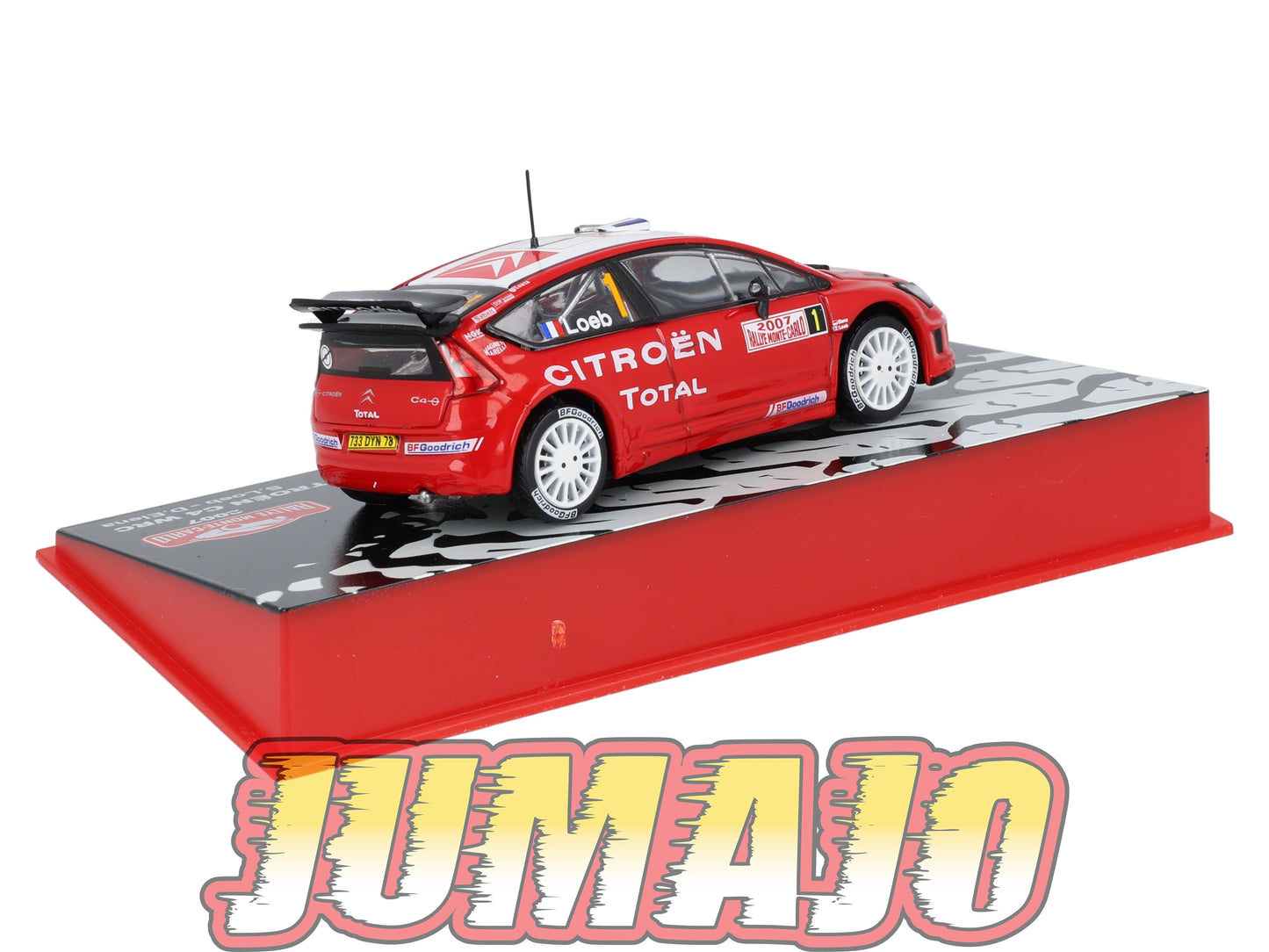RMC101 Voiture 1/43 IXO Altaya Rallye Monte-carlo CITROËN C4 WRC #1 S.Loeb 2007