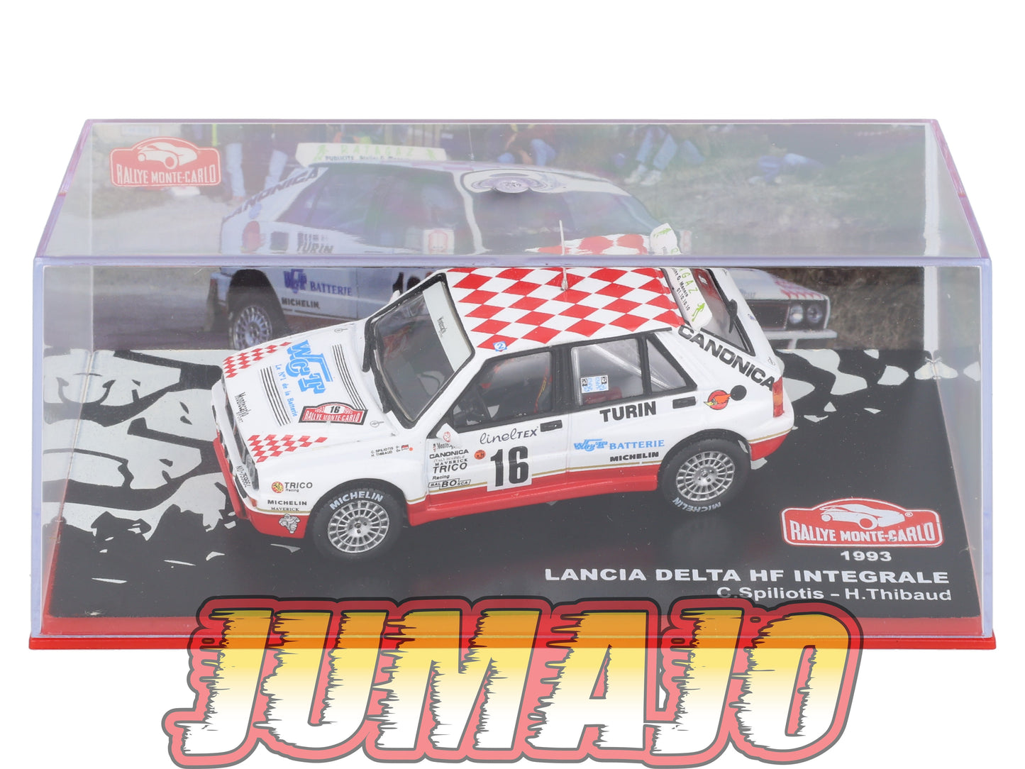 RMC104 Voiture 1/43 IXO Altaya Rallye Monte-Carlo LANCIA Delta HF Integrale 1993 #16 C.Spiliotis