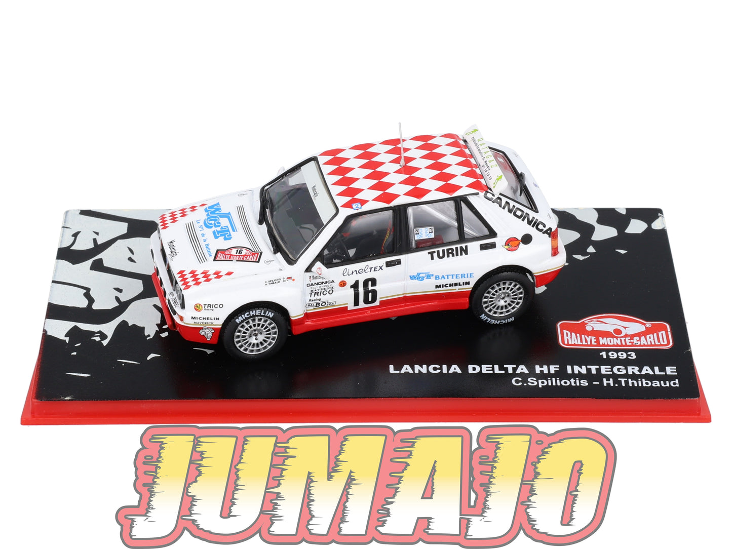RMC104 Voiture 1/43 IXO Altaya Rallye Monte-Carlo LANCIA Delta HF Integrale 1993 #16 C.Spiliotis