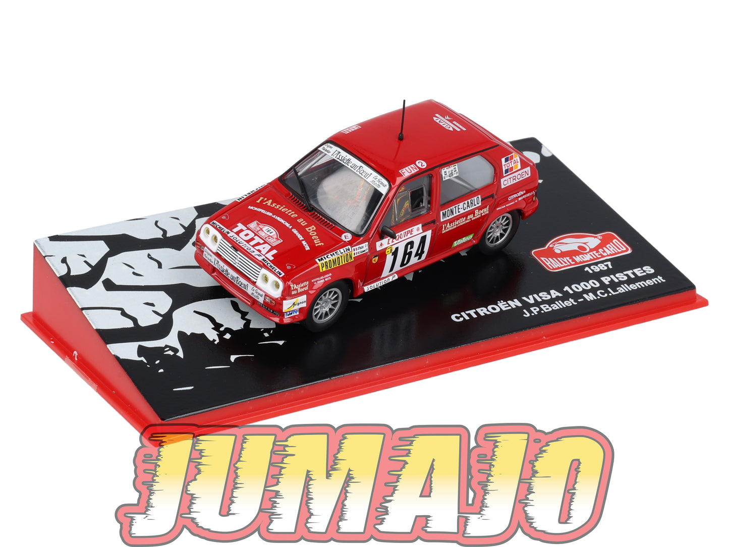 RMC105 Voiture 1/43 IXO Altaya Rallye monte-carlo CITROEN Visa 1000 pistes 1987 #164 Ballet