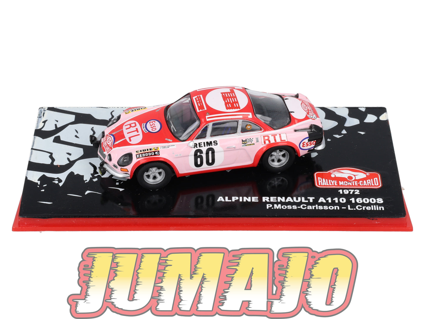 RMC106 Voiture 1/43 IXO Altaya Rallye Monte-carlo RENAULT Alpine A110 1600S #60 P.Moss-Carlsson 1972
