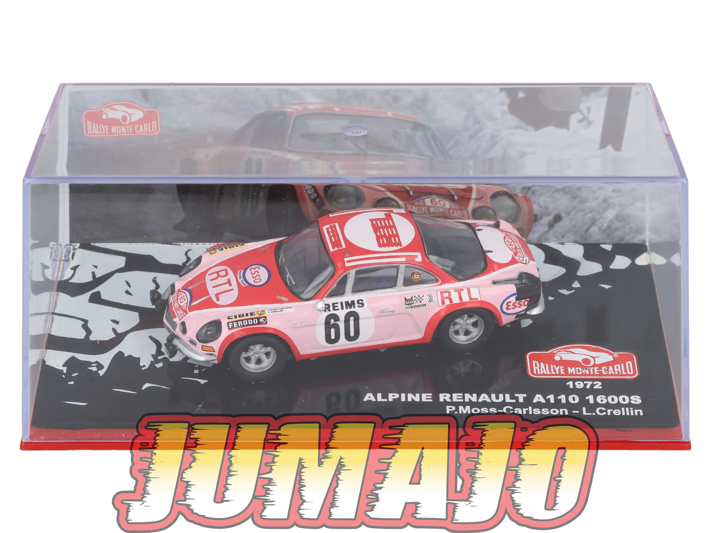 RMC106 Voiture 1/43 IXO Altaya Rallye Monte-carlo RENAULT Alpine A110 1600S #60 P.Moss-Carlsson 1972