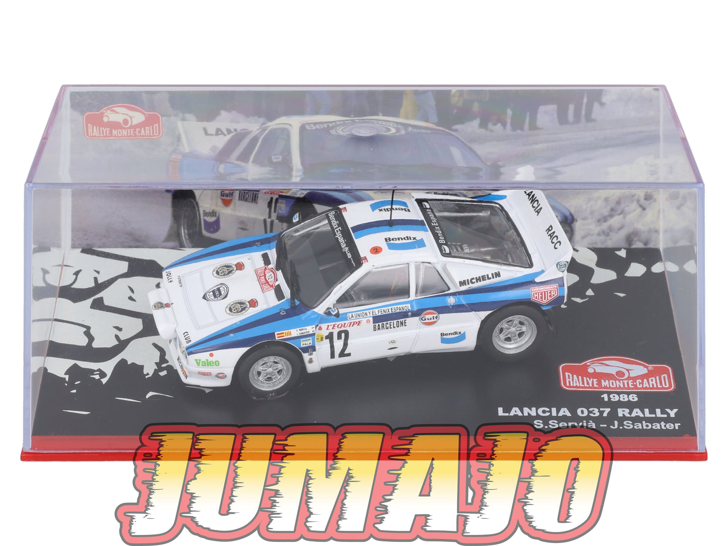RMC111 Voiture 1/43 IXO Altaya Rallye monte-carlo LANCIA 037 1986 #12 S.Servia