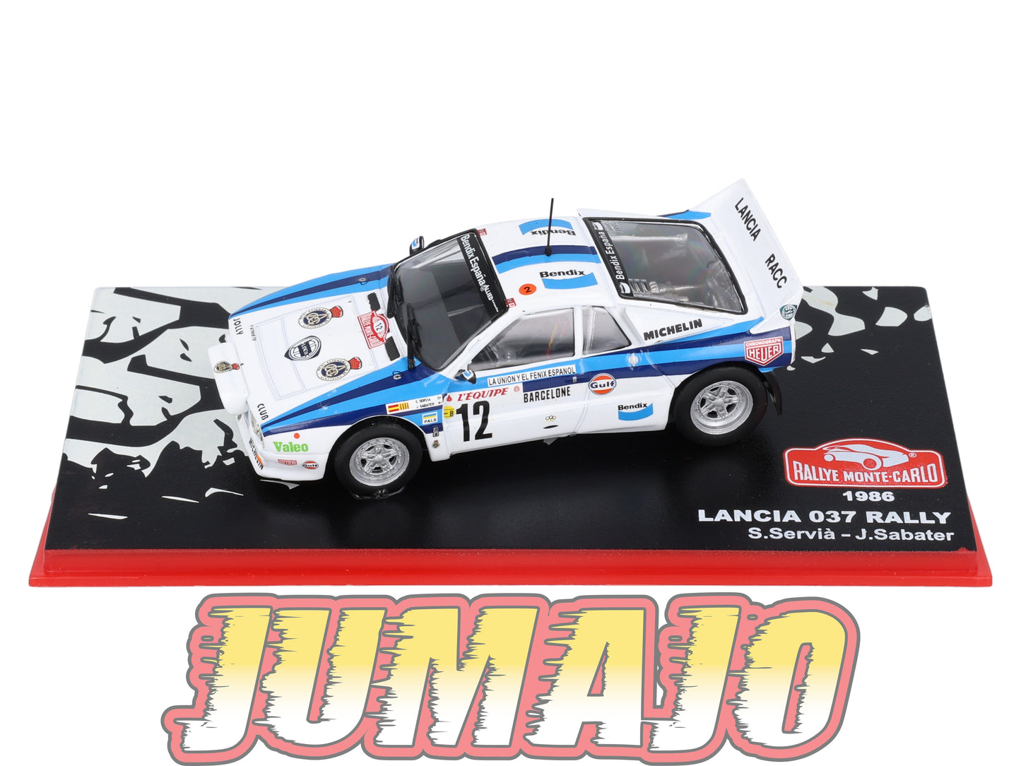 RMC111 Voiture 1/43 IXO Altaya Rallye monte-carlo LANCIA 037 1986 #12 S.Servia