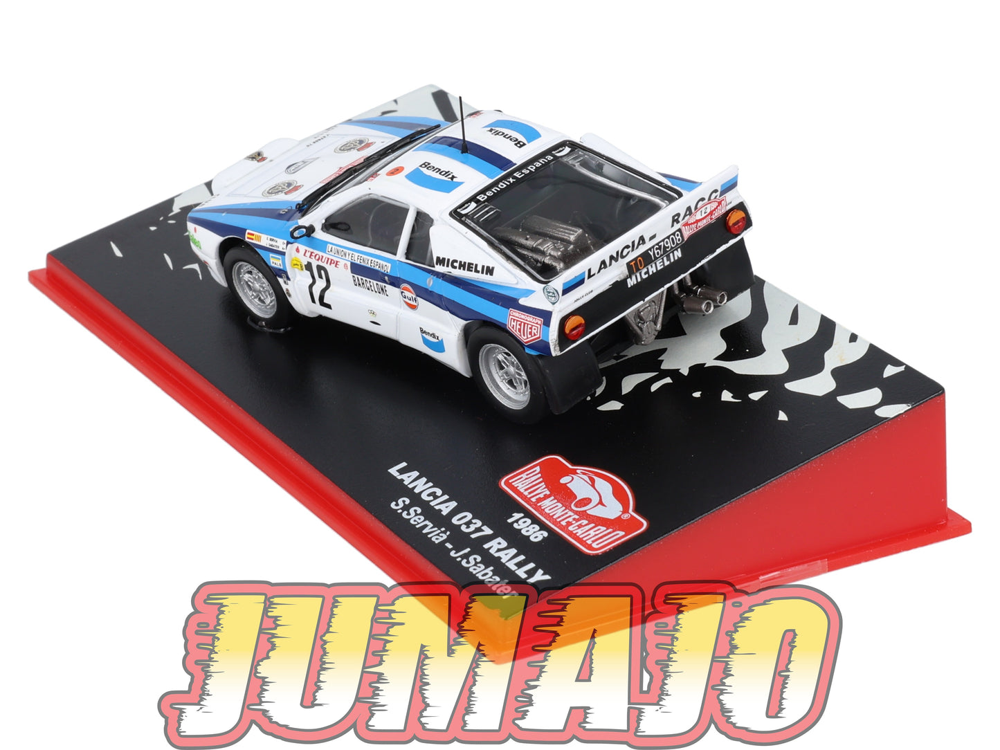 RMC111 Voiture 1/43 IXO Altaya Rallye monte-carlo LANCIA 037 1986 #12 S.Servia