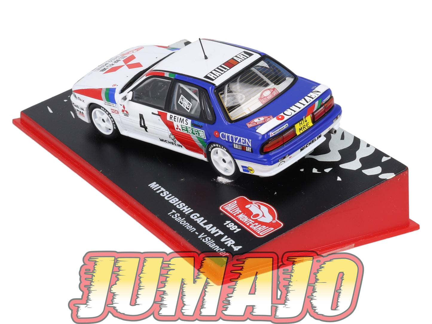 RMC112 Voiture 1/43 IXO Altaya Rallye Monte-carlo MITSUBISHI Galant VR4 1991 #4 T.Salonen