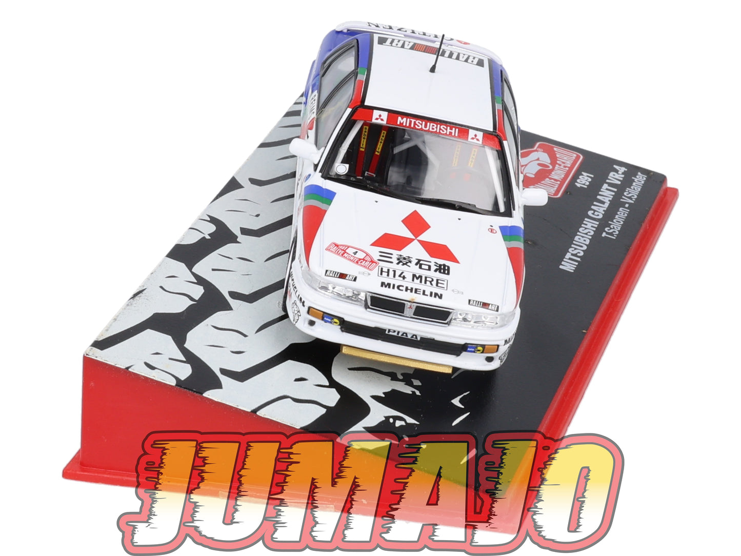 RMC112 Voiture 1/43 IXO Altaya Rallye Monte-carlo MITSUBISHI Galant VR4 1991 #4 T.Salonen