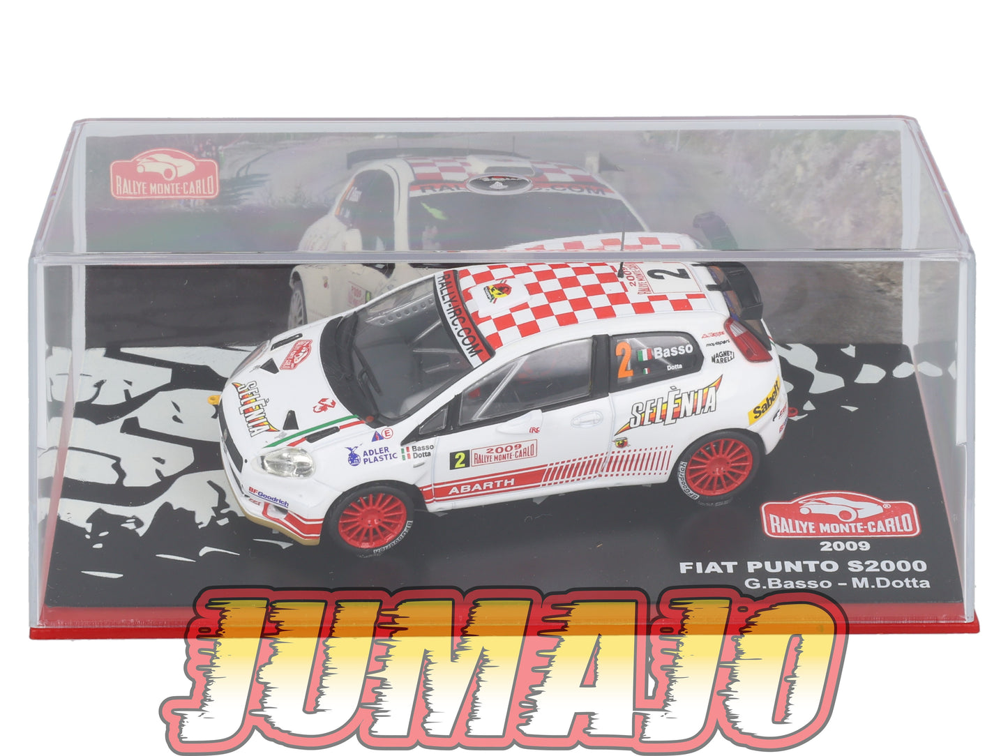 RMC115 Voiture 1/43 IXO Altaya Rallye Monte-Carlo FIAT Punto S2000 2009 #2 G Basso