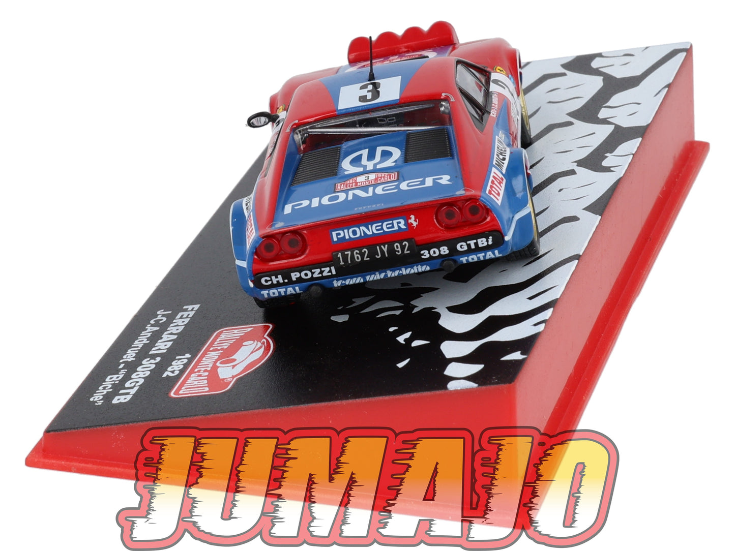 RMC11 Voiture 1/43 IXO Altaya Rallye Monte-carlo FERRARI 308GTB 1982 #3 J.Andruet