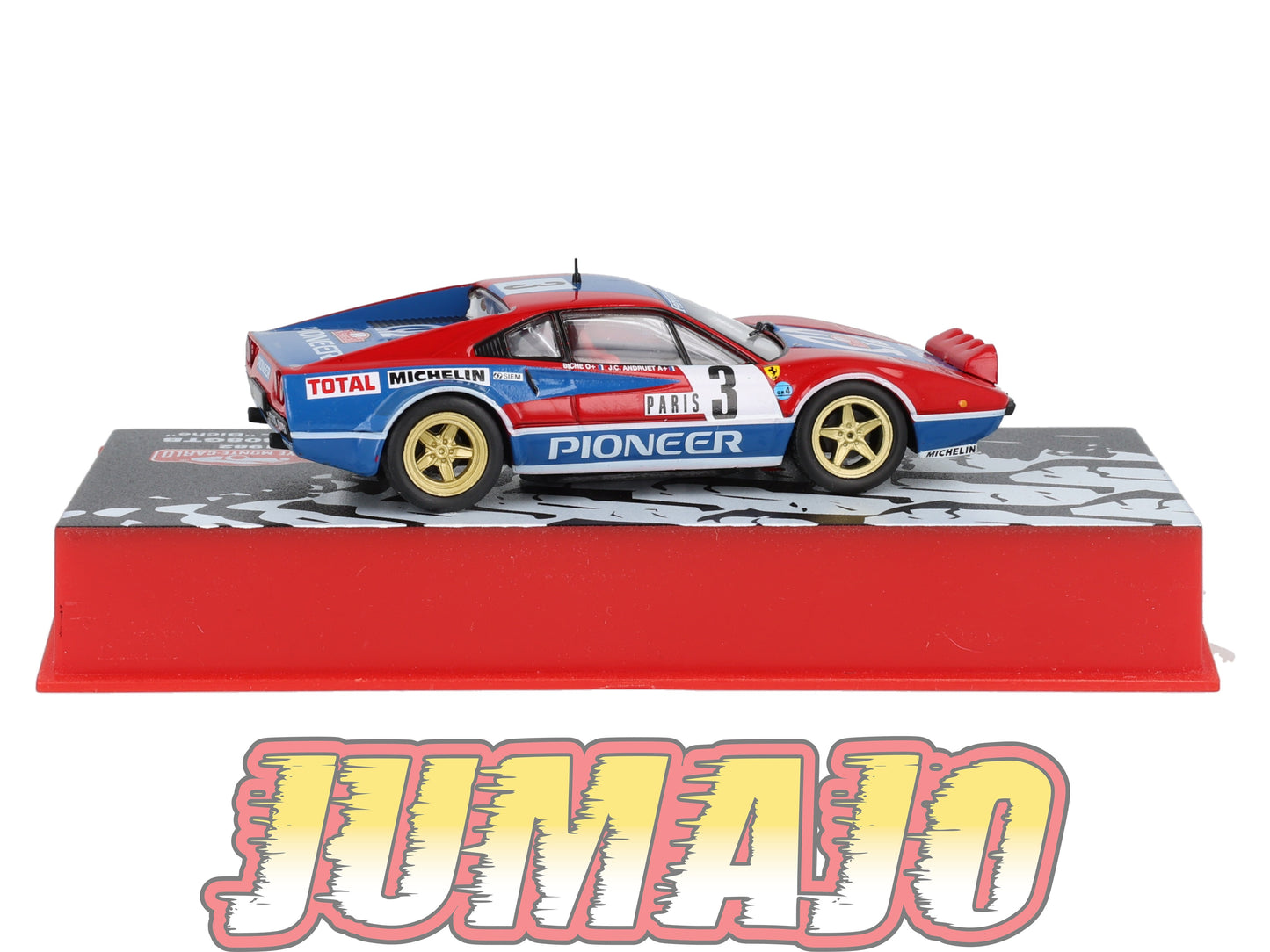 RMC11 Voiture 1/43 IXO Altaya Rallye Monte-carlo FERRARI 308GTB 1982 #3 J.Andruet