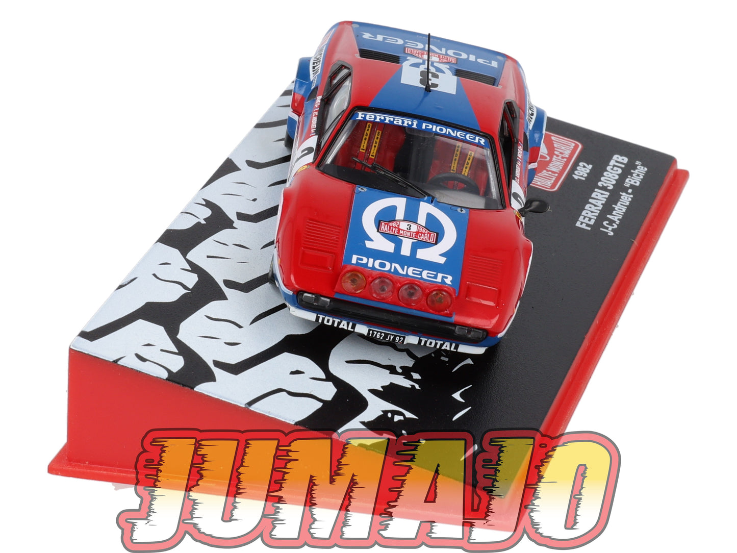 RMC11 Voiture 1/43 IXO Altaya Rallye Monte-carlo FERRARI 308GTB 1982 #3 J.Andruet