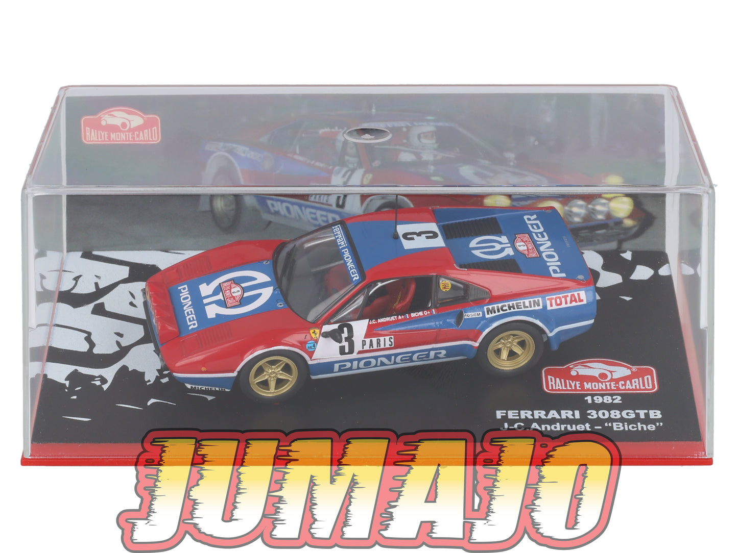 RMC11 Voiture 1/43 IXO Altaya Rallye Monte-carlo FERRARI 308GTB 1982 #3 J.Andruet