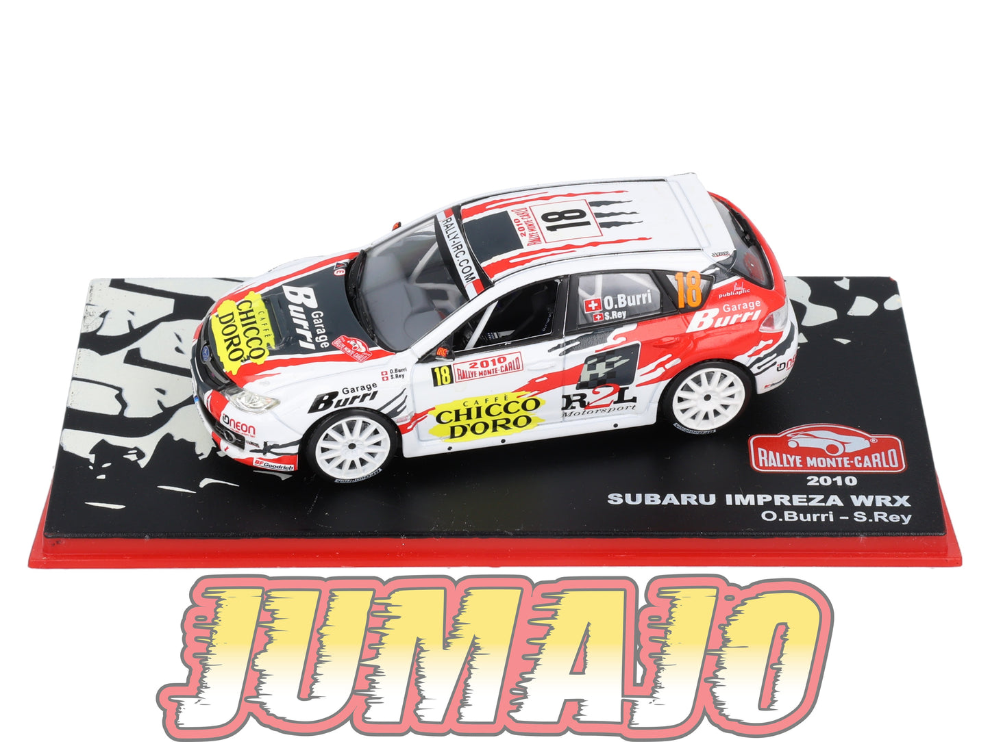 RMC121 Voiture 1/43 IXO Altaya Rallye monte-carlo SUBARU Impreza 2010 #18 O.Burri