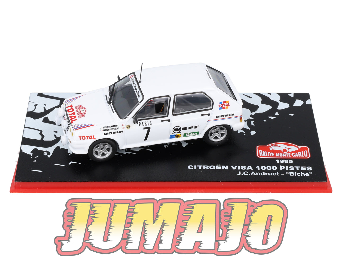 RMC12 Voiture 1/43 IXO Altaya Rallye Monte-carlo CITROËN Visa 1000 Pistes #7 J.C.Andruet 1985