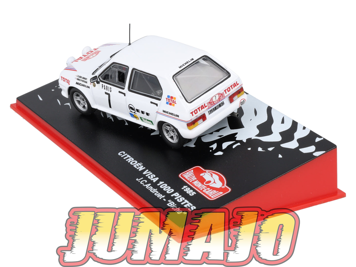 RMC12 Voiture 1/43 IXO Altaya Rallye Monte-carlo CITROËN Visa 1000 Pistes #7 J.C.Andruet 1985