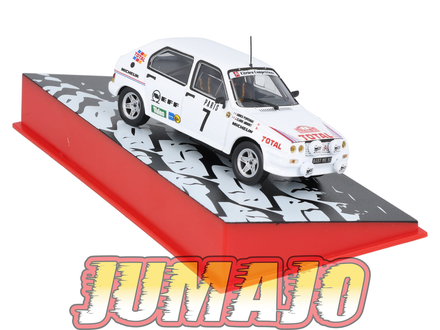 RMC12 Voiture 1/43 IXO Altaya Rallye Monte-carlo CITROËN Visa 1000 Pistes #7 J.C.Andruet 1985