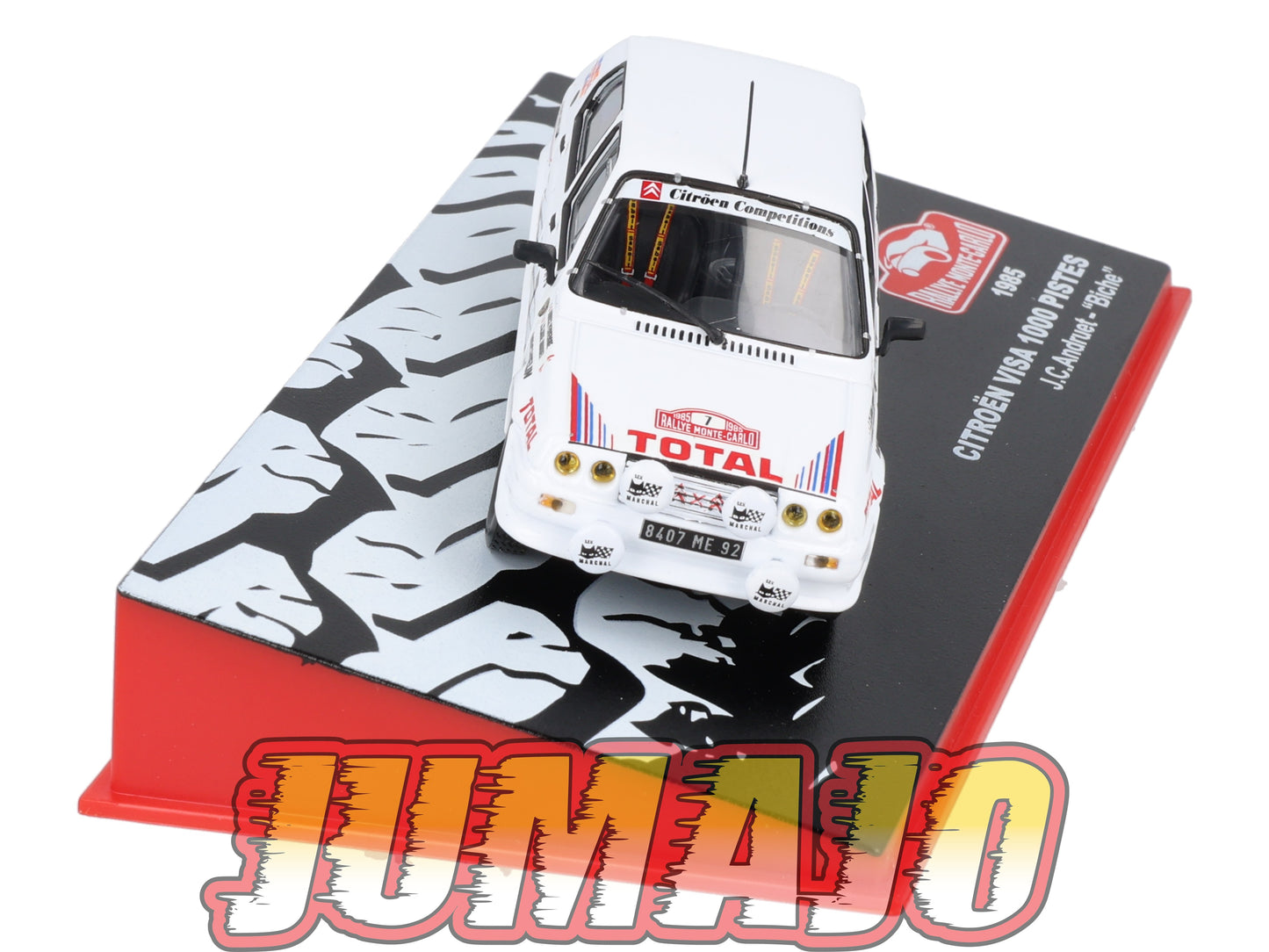 RMC12 Voiture 1/43 IXO Altaya Rallye Monte-carlo CITROËN Visa 1000 Pistes #7 J.C.Andruet 1985