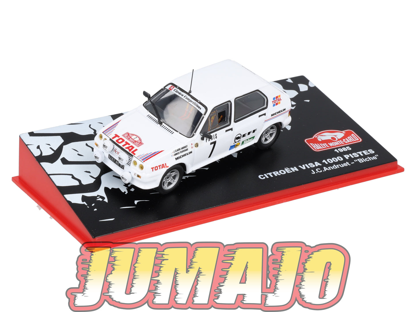 RMC12 Voiture 1/43 IXO Altaya Rallye Monte-carlo CITROËN Visa 1000 Pistes #7 J.C.Andruet 1985