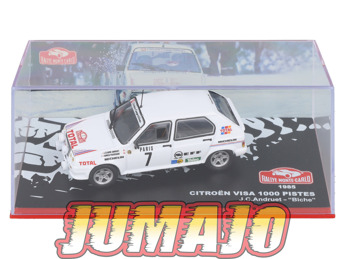 RMC12 Voiture 1/43 IXO Altaya Rallye Monte-carlo CITROËN Visa 1000 Pistes #7 J.C.Andruet 1985