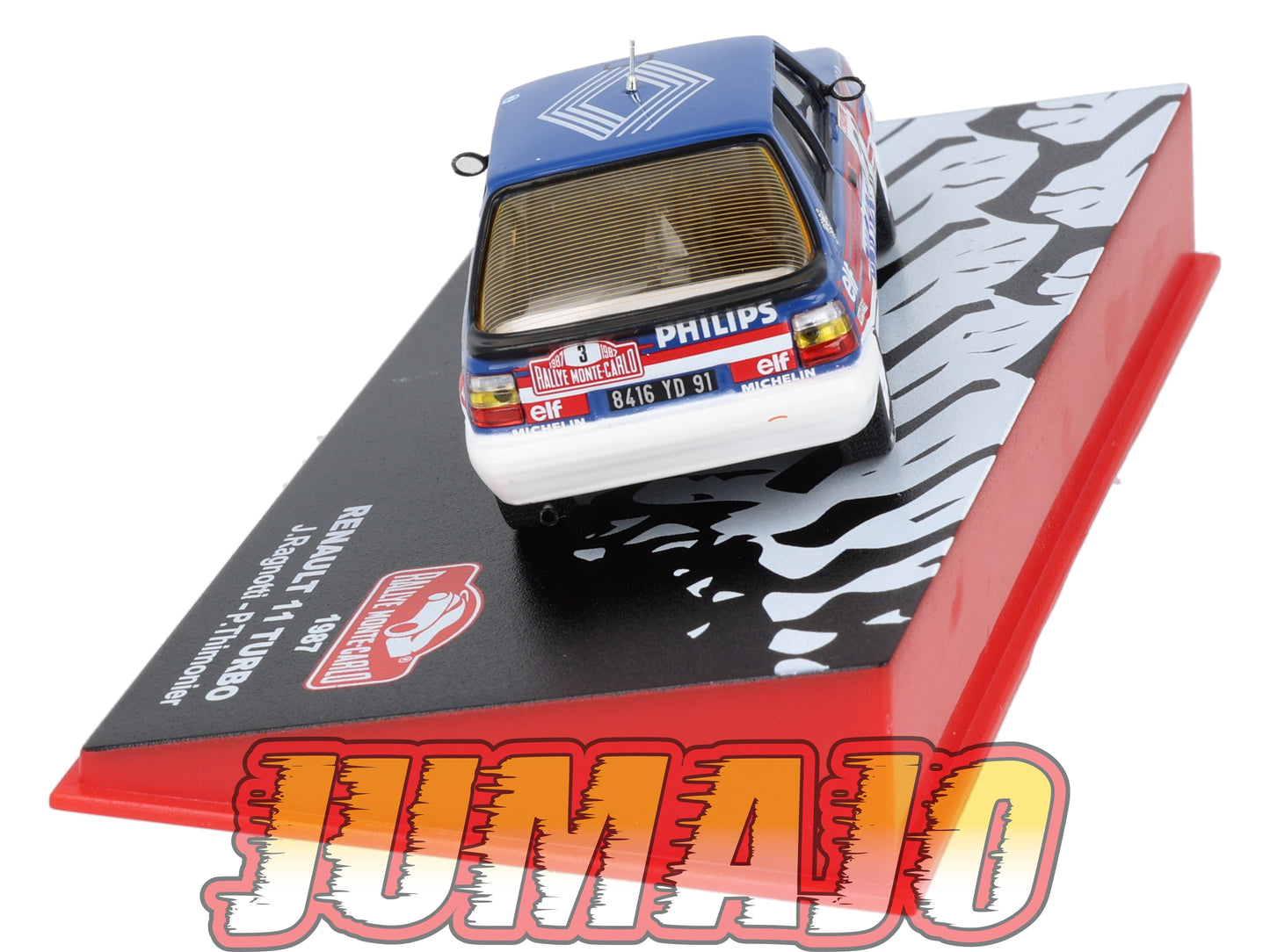 RMC13 Voiture 1/43 IXO Altaya Rallye Monte-Carlo RENAULT 11 Turbo 1987 #3 J.Ragnotti