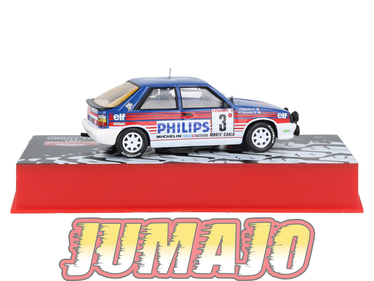 RMC13 Voiture 1/43 IXO Altaya Rallye Monte-Carlo RENAULT 11 Turbo 1987 #3 J.Ragnotti