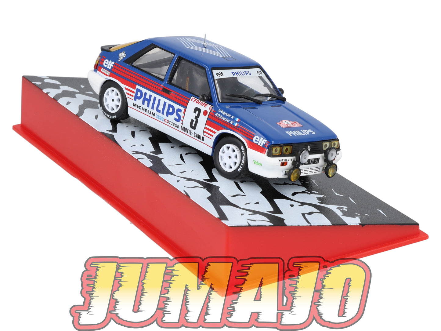 RMC13 Voiture 1/43 IXO Altaya Rallye Monte-Carlo RENAULT 11 Turbo 1987 #3 J.Ragnotti