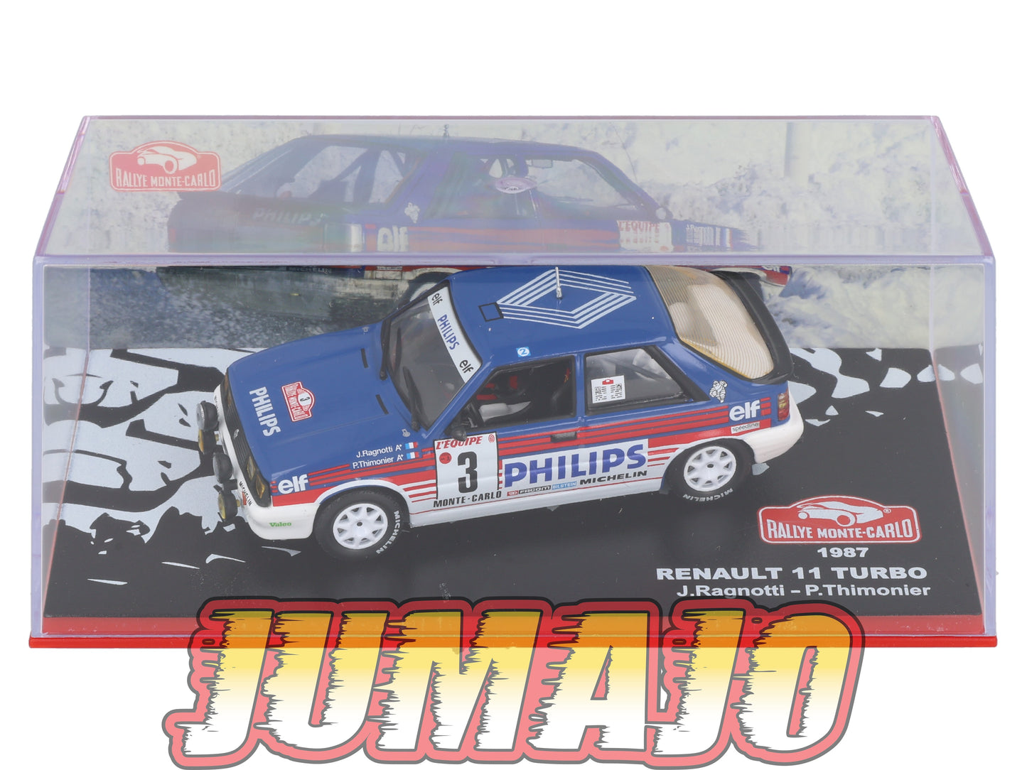 RMC13 Voiture 1/43 IXO Altaya Rallye Monte-Carlo RENAULT 11 Turbo 1987 #3 J.Ragnotti
