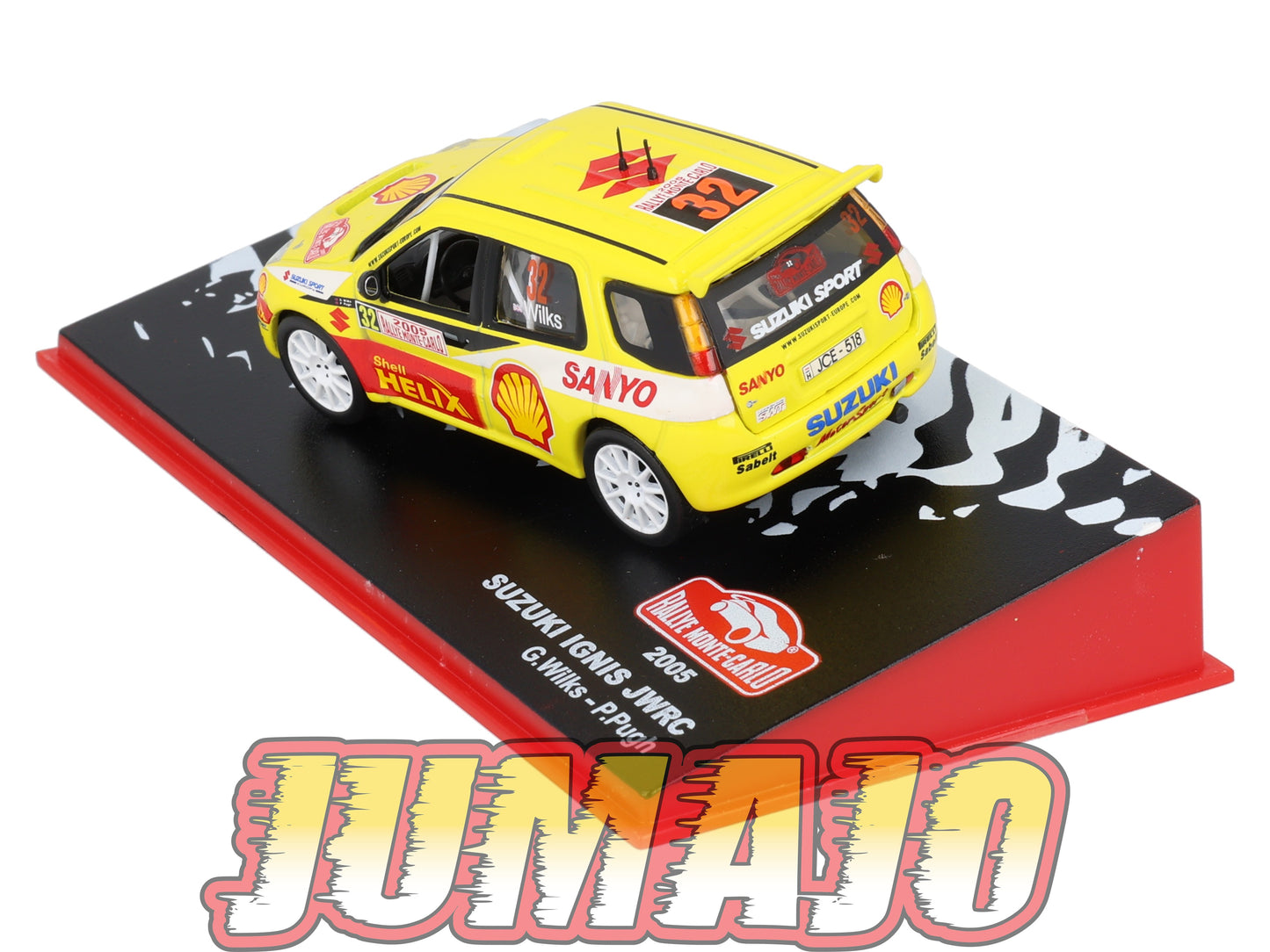 RMC16 Voiture 1/43 IXO Altaya Rallye monte-carlo SUZUKI Ignis JWRC 2005 #32 G.Wilks