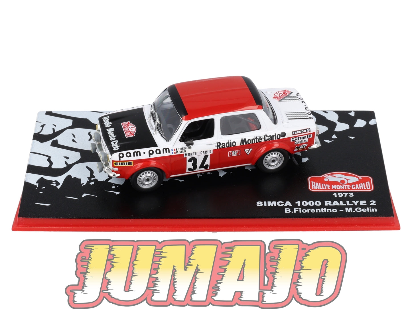 RMC18 Voiture 1/43 IXO Altaya Rallye Monte-carlo SIMCA 1000 Rallye2 1973 #34 B.Fiorentino