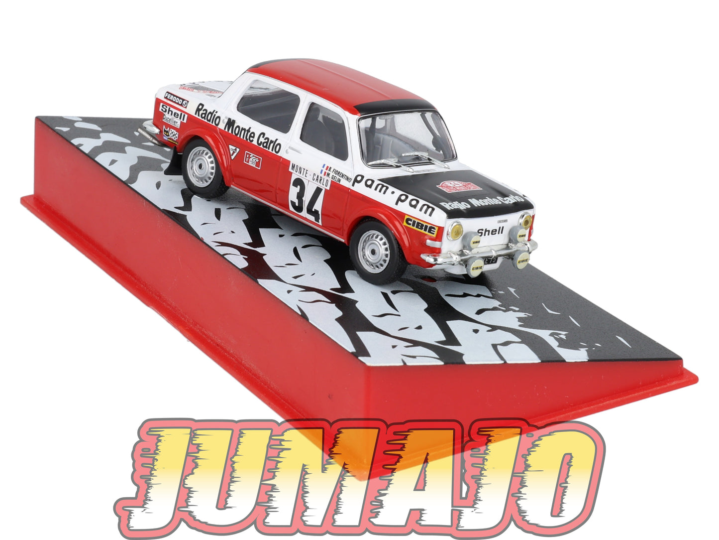 RMC18 Voiture 1/43 IXO Altaya Rallye Monte-carlo SIMCA 1000 Rallye2 1973 #34 B.Fiorentino