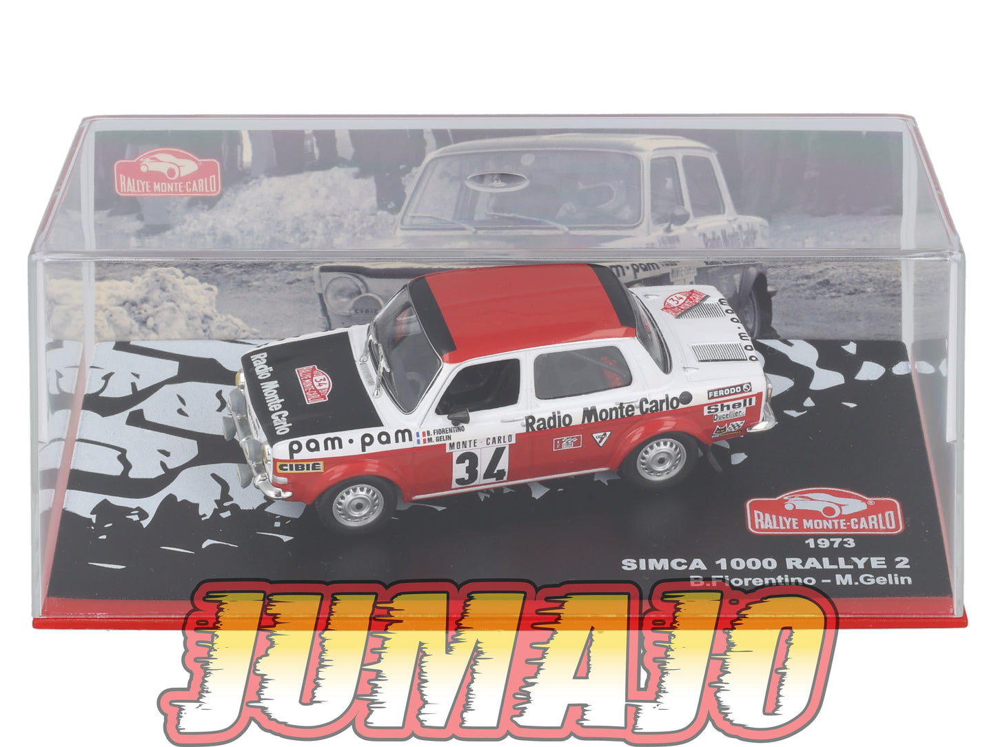 RMC18 Voiture 1/43 IXO Altaya Rallye Monte-carlo SIMCA 1000 Rallye2 1973 #34 B.Fiorentino