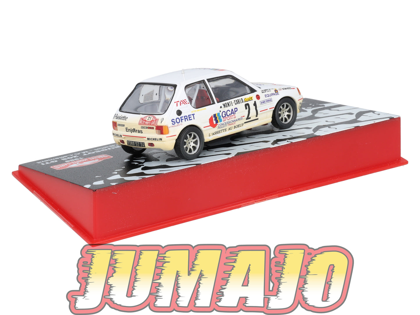 RMC19 Voiture 1/43 IXO Altaya Rallye monte-carlo PEUGEOT 205 GTI 1988 #21 Ballet