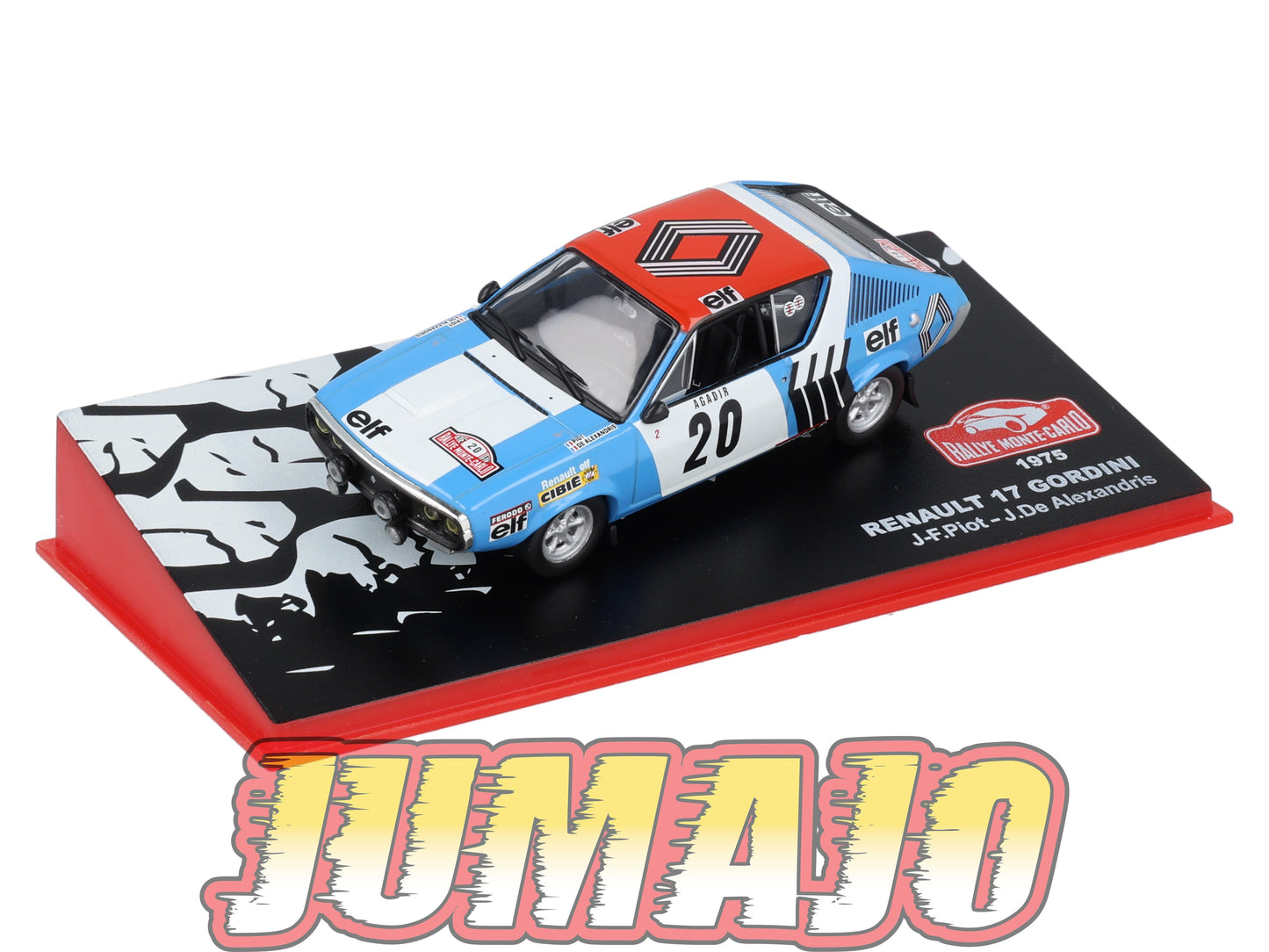 RMC20 Voiture 1/43 IXO Altaya Rallye Monte-carlo RENAULT 17 Gordini 1975 #20 J.Piot