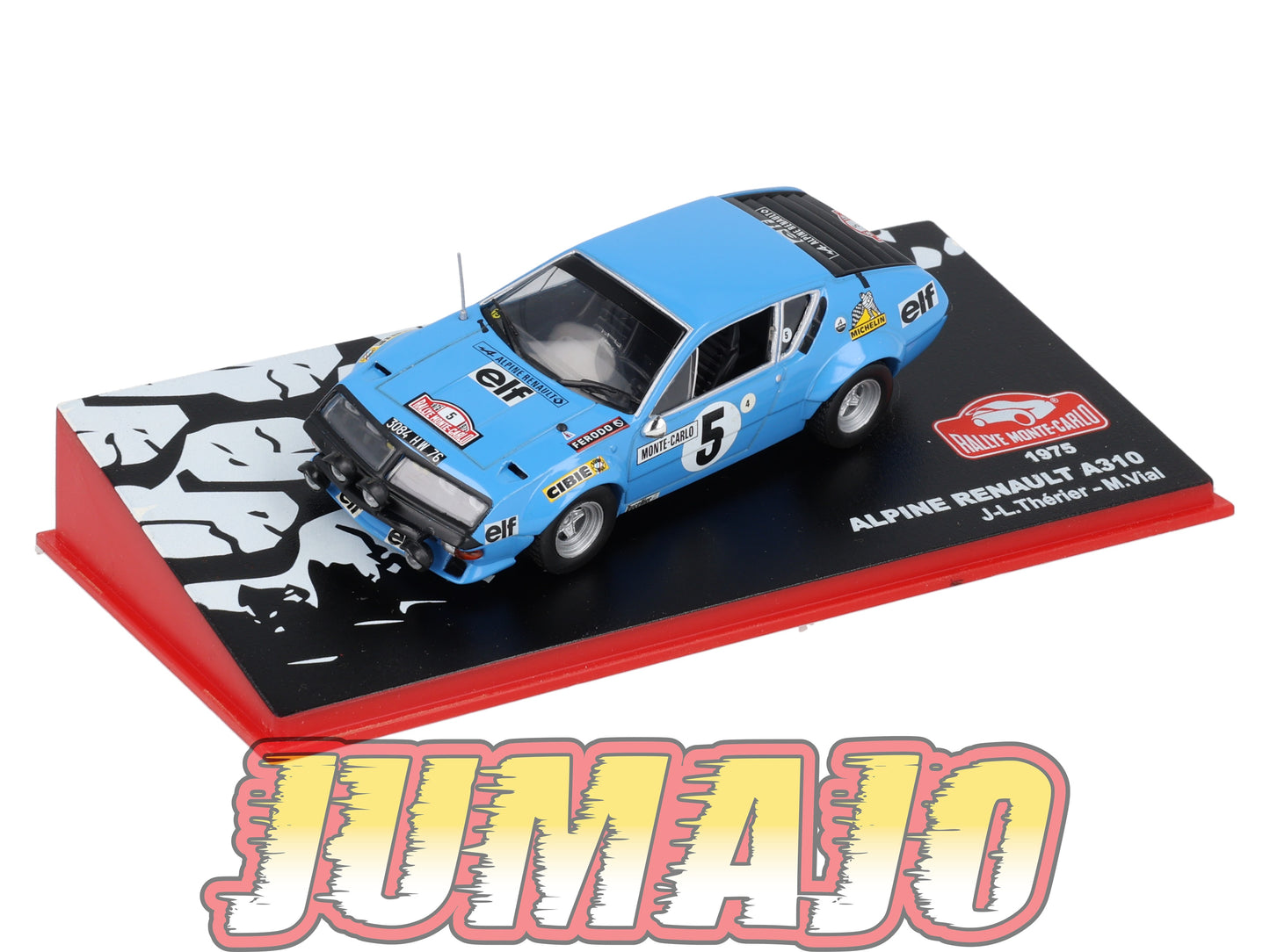 RMC21 Voiture 1/43 IXO Altaya Rallye Monte-carlo RENAULT Alpine A310 1975 #5 J.Thérier