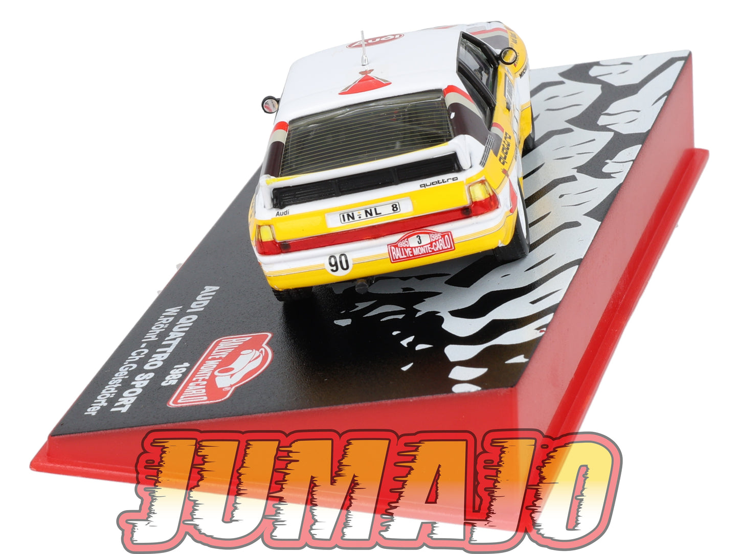 RMC23 Voiture 1/43 IXO Altaya Rallye Monte-carlo AUDI Quattro Sport #3 W.Röhrl 1985