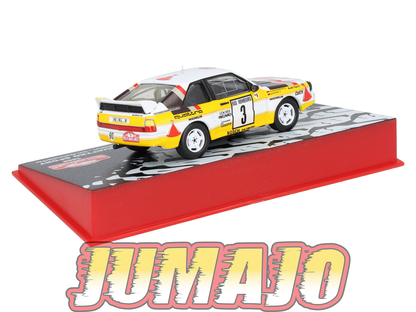 RMC23 Voiture 1/43 IXO Altaya Rallye Monte-carlo AUDI Quattro Sport #3 W.Röhrl 1985