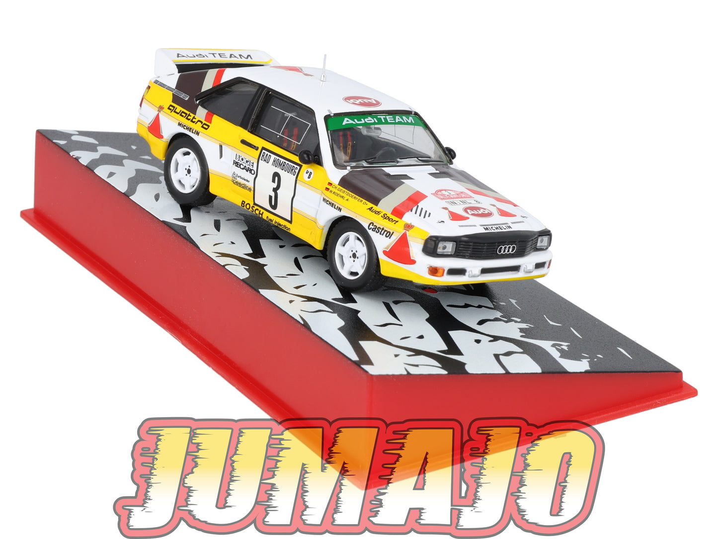 RMC23 Voiture 1/43 IXO Altaya Rallye Monte-carlo AUDI Quattro Sport #3 W.Röhrl 1985