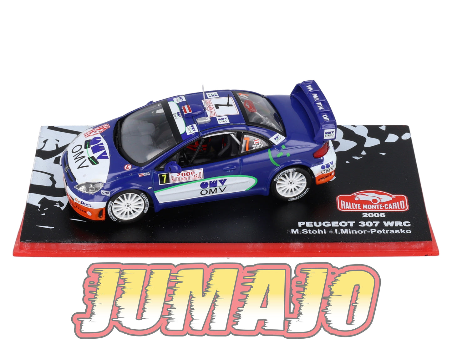 RMC24 Voiture 1/43 IXO Altaya Rallye Monte-Carlo PEUGEOT 307 WRC 2006 #7 M.Stohl