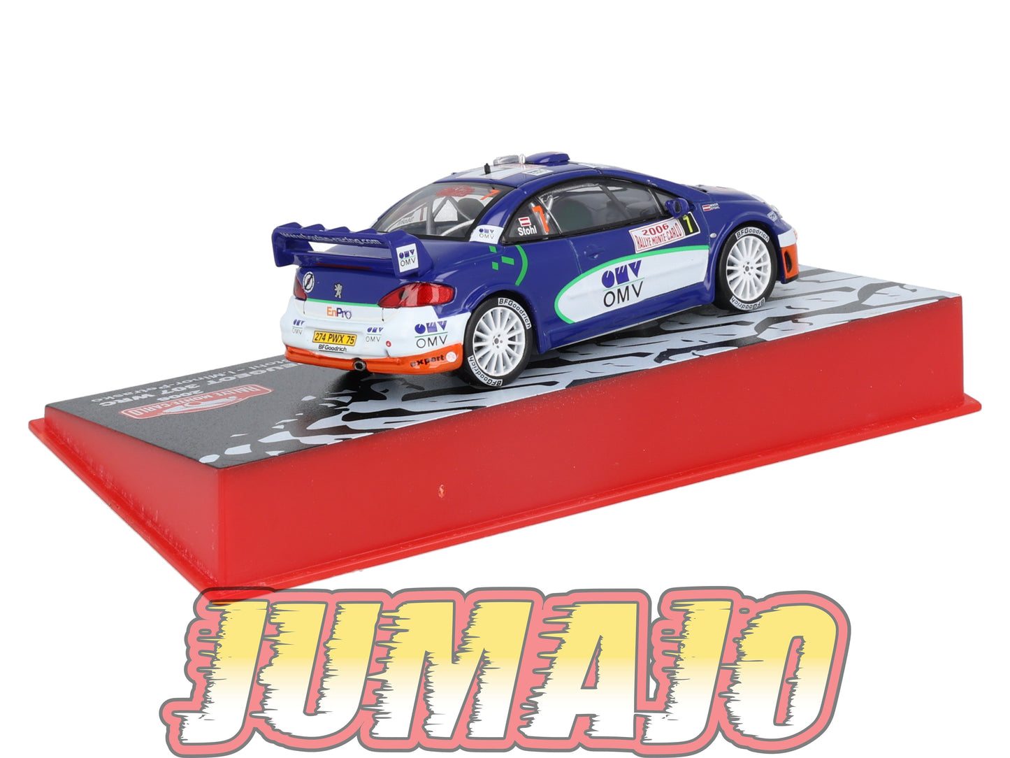 RMC24 Voiture 1/43 IXO Altaya Rallye Monte-Carlo PEUGEOT 307 WRC 2006 #7 M.Stohl