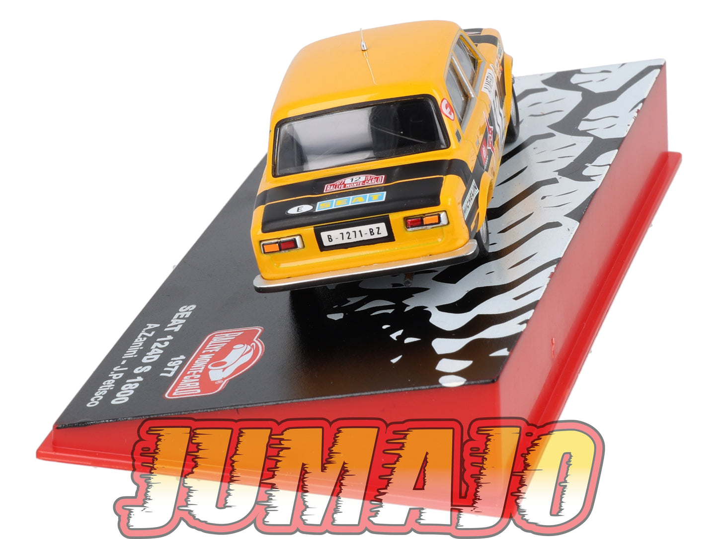RMC25 Voiture 1/43 IXO Altaya RallyeMonte Carlo SEAT 124D S 1800 1977 #12 A.Zanini